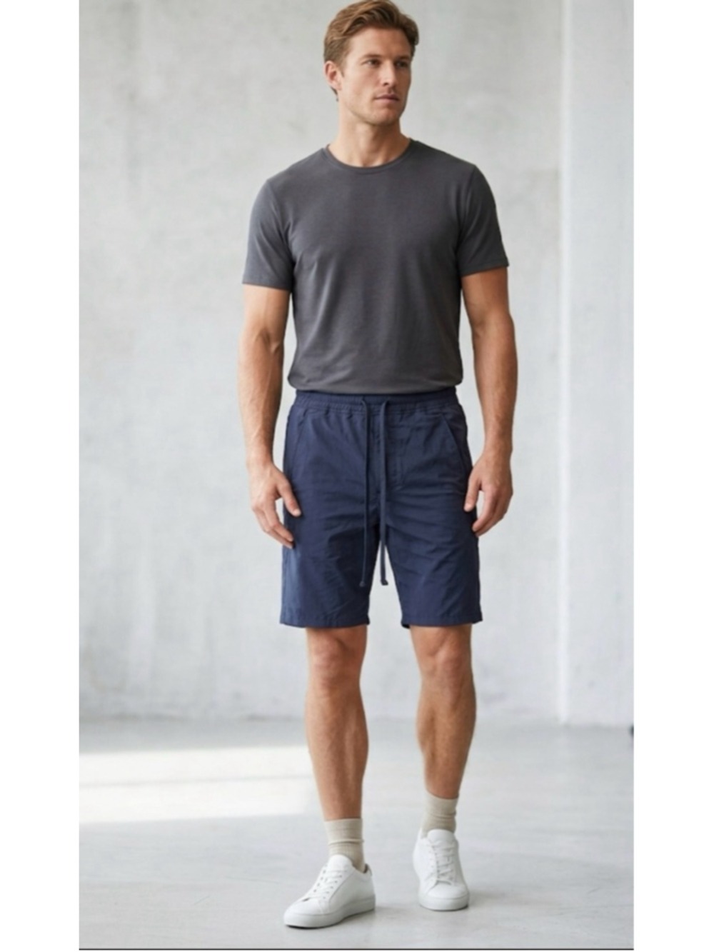 Men's Vince Athletic Shorts S Black Drawstring Pull-On